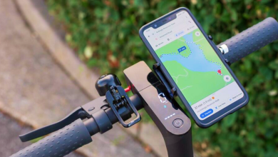 9 Best Electric Scooter Phone Mounts 36 Scooter Accessories Decent electric scooter metal phone holder vertical wide state 1024x683 1